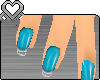 SM` Blue Melly Nails