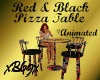 [B69]Rd/Blk Pizza Table
