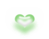 Heart-green 100x100
