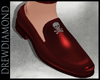 Dd- Red  Skull Loafers
