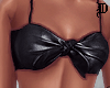 Leather Bow Bralette