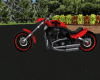 Red Racing Motorcycle