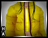 {HA} Puffed Jacket Gold