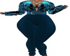 Teal Full Pantsuit