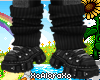 (A) Black Goth Boots