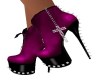 MAUVE DIAMOND CROSS HEEL