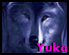 (YK) Blue wolf face tee