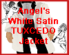 White Satin Tuxcedo - A