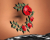 Lady Bug Tummy Tattoo