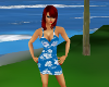Tropical Blue Sundress