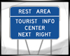 Rest Area Tourist Sign