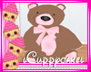 !C Brown Pink Teddy Bear
