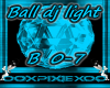 light blue ball dj light