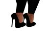black 6in high heels