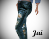 Jai Stone distress jeans