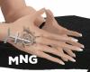 MNG hand W/tattoo &nails