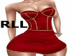 RLL RED GOLD PRTTY DRESS