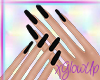 Gl Black Nails Rounded