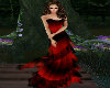 Black&Red Silk Gown