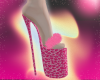 K. Pink Cheetah Heels