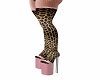 talon collant leopard