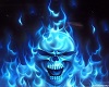 Blue Skull Flares RL