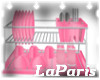 (LA) NYC Pink Dishrack