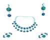 Teal & Blue Jewelry Set