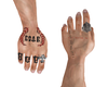 Hands + tattoo