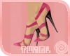 *T* Pink Gladiator Pumps