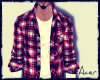 A! Plaid Red Top