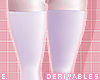 E. Thigh High Socks Flat