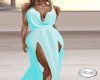Turquoise Lowcut Dress