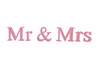 Mr & Mrs Sign Red/Pink