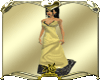 Diamond long dress gold