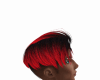 red &black haare