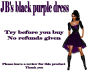 JB's black purple dress
