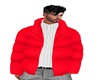 ASL Alex Red Bubble Coat