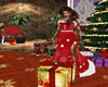 long red christmas gown