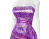 Purple Foil Dress
