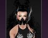 Black Goth Bones Mask Goth
