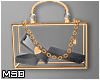 B | Gold Transparent Bag