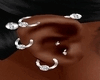Silver RT Ear Piercings