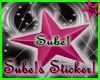 Sube Stars Sticker