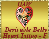 Heart Belly Tattoo - F