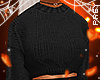 Black Cozy Crop Sweater