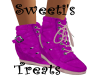 purple runner boot