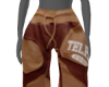 (f) brown telfa sweats