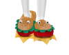 Cheeseburger Slippers