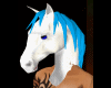 horse head lt blue mane